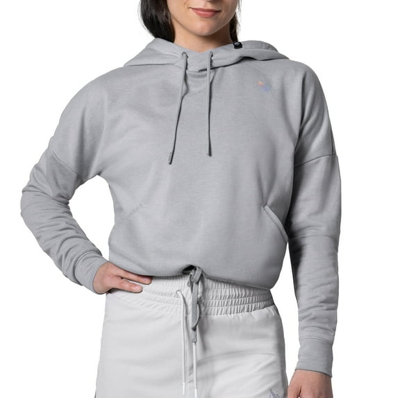 Hayabusa Women's Cozy Fleece Cropped Hoodie - Heather Grey, Large