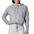 thumbnail image 1 of Hayabusa Women's Cozy Fleece Cropped Hoodie - Heather Grey, Medium, 1 of 6