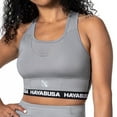 thumbnail image 1 of Hayabusa Women's Crossback Sports Bra - Grey, Large, 1 of 6