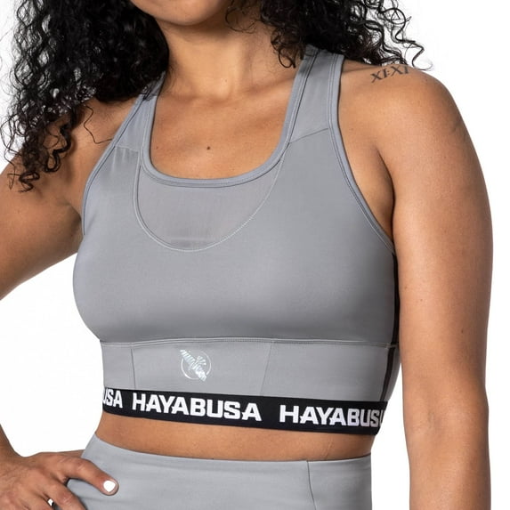 Hayabusa Women's Crossback Sports Bra - Grey, Large