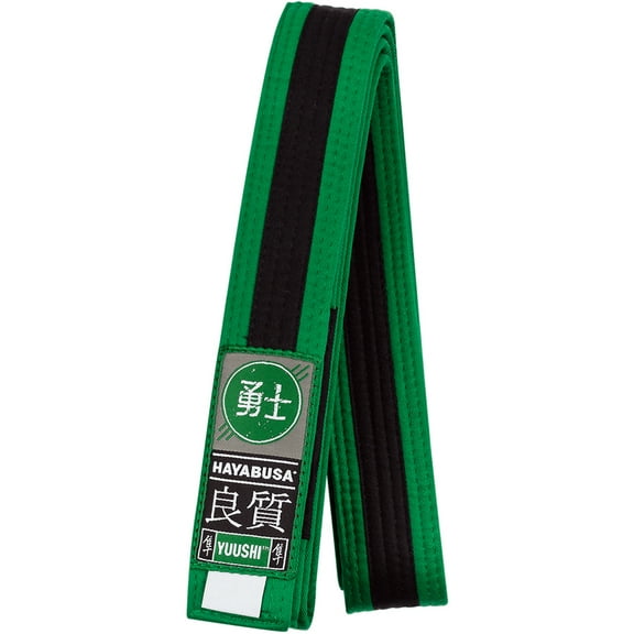 Hayabusa Youth Jiu-Jitsu Belt - 0 - Green/Black
