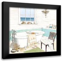 Haybittel, Jocelyn 12x12 Black Modern Framed Museum Art Print Titled - Seaside Spa I