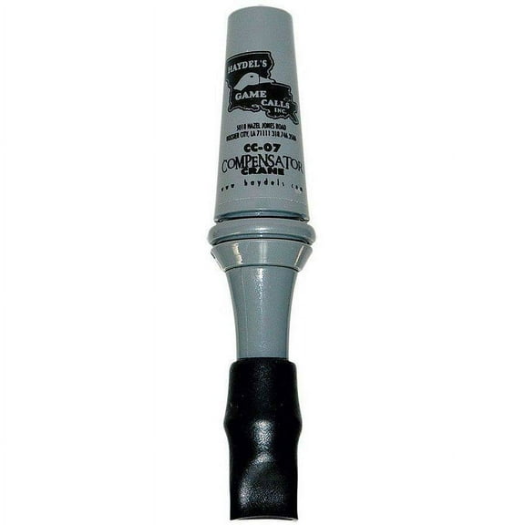 Haydel's Game Calls CC07 Compensator Sandhill Crane Crane Species Single Reed Open Call Gray Plastic