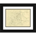 thumbnail image 1 of Hayden 24x18 Black Ornate Wood Framed with Double Matting Museum Art Print Titled - Colorado Drainage - Hayden 1881, 1 of 4