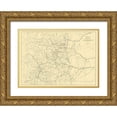 thumbnail image 1 of Hayden 24x18 Gold Ornate Wood Framed with Double Matting Museum Art Print Titled - Colorado Drainage - Hayden 1881, 1 of 4