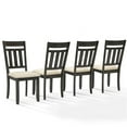 thumbnail image 1 of Hayden Slat Back Dining Chair Set, Slate & Creme - 4 Piece, 1 of 1