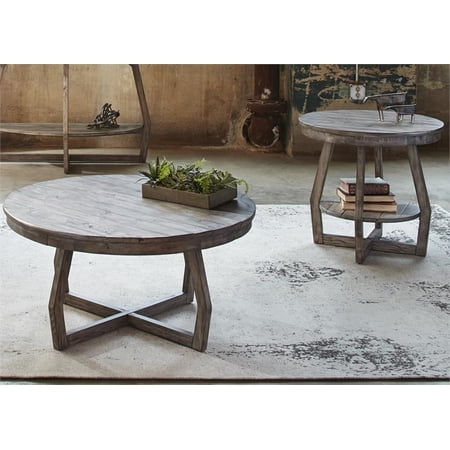 Hayden Way Medium Gray 3 Piece Set (1-Cocktail 2-End Tables)