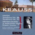 thumbnail image 1 of Haydn / Krauss - Sym 88 & 93 + Mende - Music & Performance - CD, 1 of 2