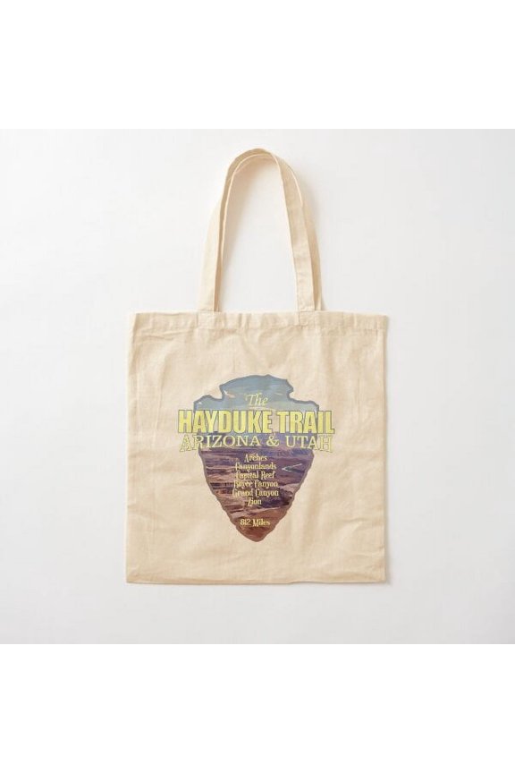 Hayduke Trail (Arrowhead) Canvas Canvas Tote Bags, Reusable Shopping Bag