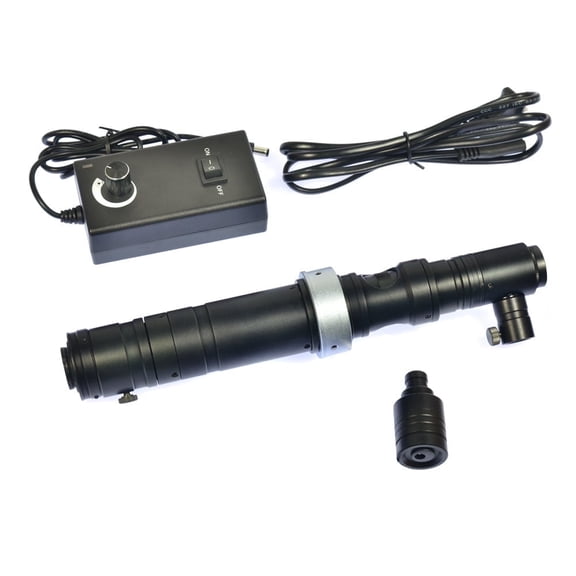 Hayear 1000X Inspection Zoom Monocular C-mount Lens,Ultra Bright for Microscope Coaxial Lamp,1*Coaxial Light,Black