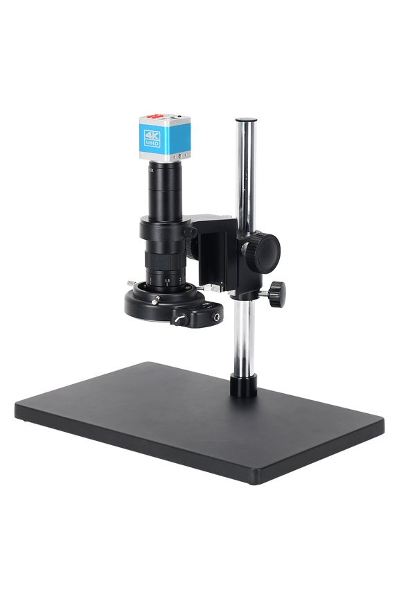14MP HDMI Microscope Camera Remote Control Kit for Industry Lab PCB USB Output TF Card Video Recorder +180X C-Mount Lens + Big Stereo Stand +144 LED Light