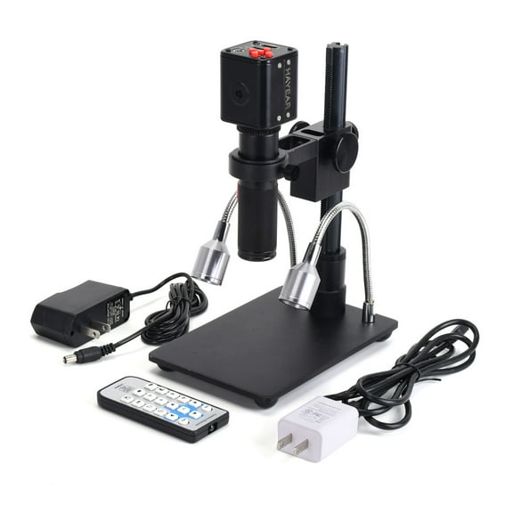 Hayear 16MP HD 1080P HDMI Maintenance Digital Electronic Microscope Magnifier 150X C-Mount Lens for Soldering Repair Portable