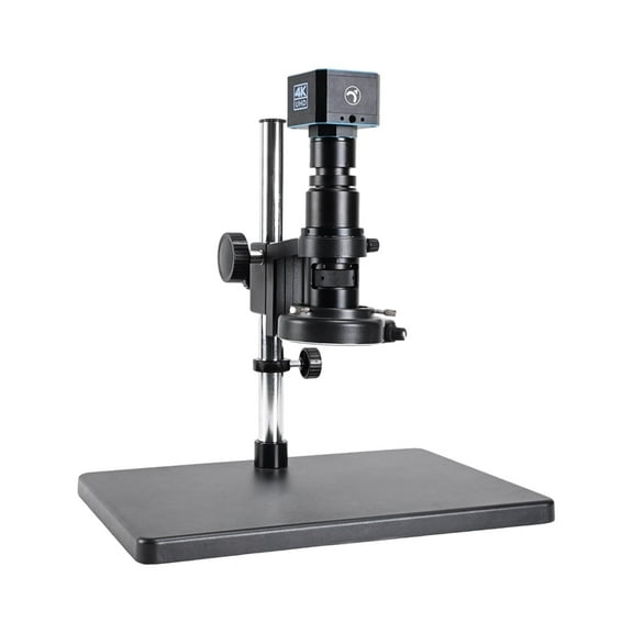 Hayear UHD 4K HDMI Microscope Camera Set for Adult and Kid, 120X C-Mount Lens,Big Stereo Stand with Adjust LED Light,Compatible with Windows