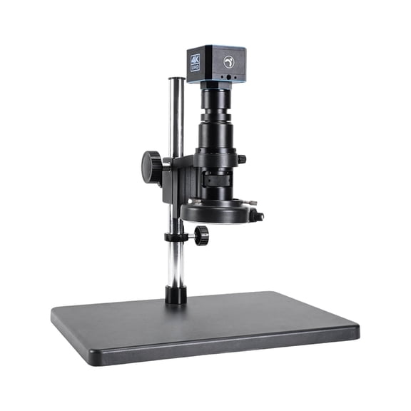 Hayear UHD 4K HDMI Microscope Camera Set for Adult , 120X C-Mount Lens,Big Stereo Stand with Adjust LED Light,Compatible with Windows