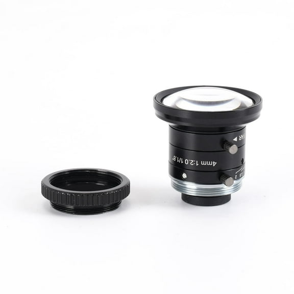 Hayear 4mm 1/1.8" Manual IRIS Zoom Focus Lens CS Mount 1:2.0 CCTV Lens Wide Angle for CCTV Camera or Microscope Camera