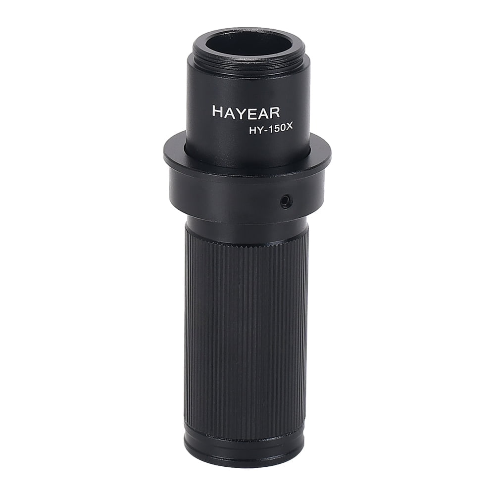 Hayear Adjustable 5X-150X Magnification Zoom C-mount Lens with 35mm ...
