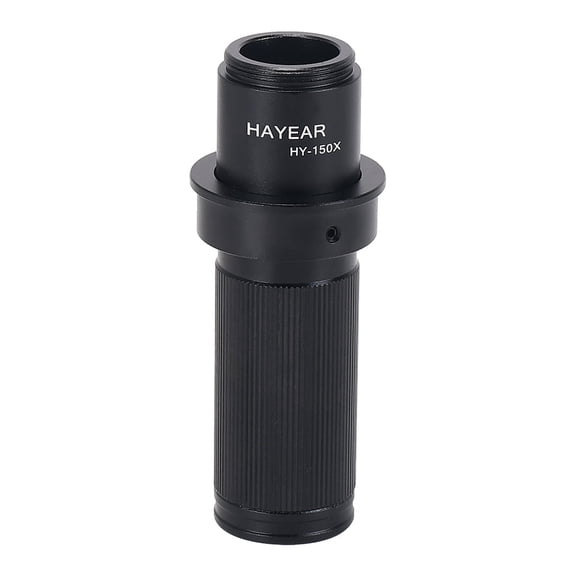 Hayear Adjustable 5X-150X Magnification Zoom C-mount Lens with 35mm Ring Adapter,Apply for Adult