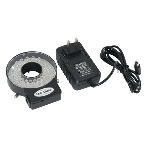 Hayear Adjustable 60 LED Ring Light Llluminator Lamp for Industry Stereo Microscope with 110V-240V AC Power Magnifier Adapter