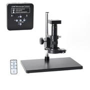Hayear Full Set 21MP 1080p 60fps 2k HDMI Digital Video Microscope Camera for Adult , 180X Lens and 144LED Lights ,Big Boom Stereo Camera Stand,Compatible Windows/Mac/Linux