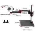 thumbnail image 1 of Hayear Heavy Duty Boom Metal Table Stand, 76mm Holder Universal Large Tripod for Industrial Stereo Microsocpe Soldering PCB Repair,Black,Only one Stand, 1 of 6