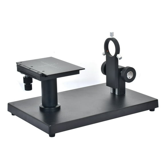 Hayear Horizontal Stereo Microscope Table Stand 50mm Gear Ring Holder Scale Plate X-Y Stage Load Table