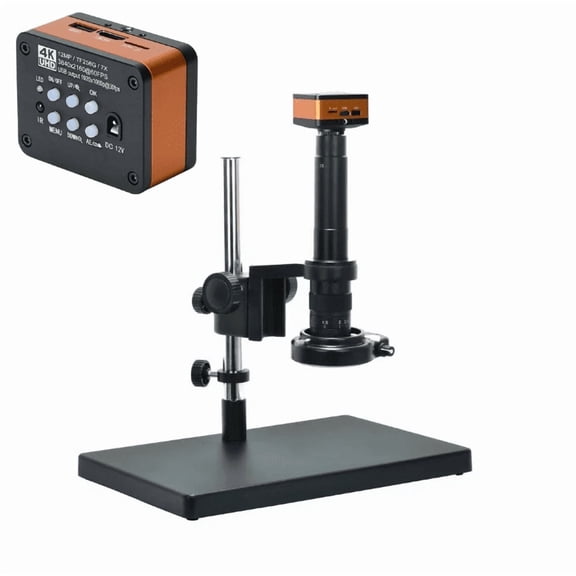 Hayear 4K UHD Digital Microscope 300X HDMI Industrial IMX Sensor Microscope Camera for Phone Repair Soldering,Compatible with Windows/Mac/Linux,Apply for Adult and Kids