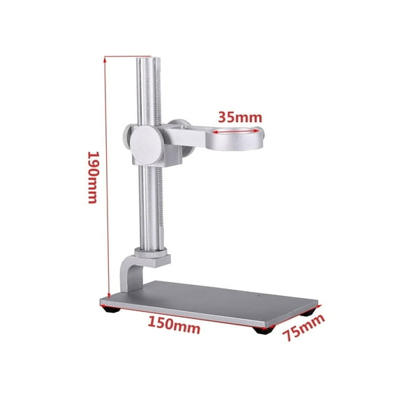 Hayear USB Endoscope Magnifier Digital Microscope Camera Stand 35mm Ring Holder All Aluminum Alloy