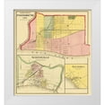 thumbnail image 1 of Hayes 20x22 White Modern Wood Framed Museum Art Print Titled - Portsmouth, Sciotoville Ohio Landowner - Hayes, 1 of 4