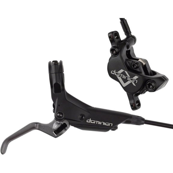 Hayes Dominion A4 Disc Brake and Lever - Rear, Hydraulic, Post Mount, Stealth Black/Gray
