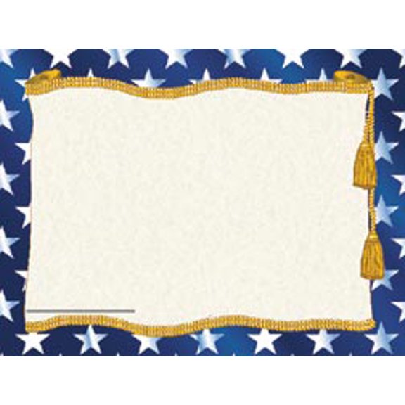 Hayes Publishing Stars Border Paper, 8.5" x 11", Pack of 50