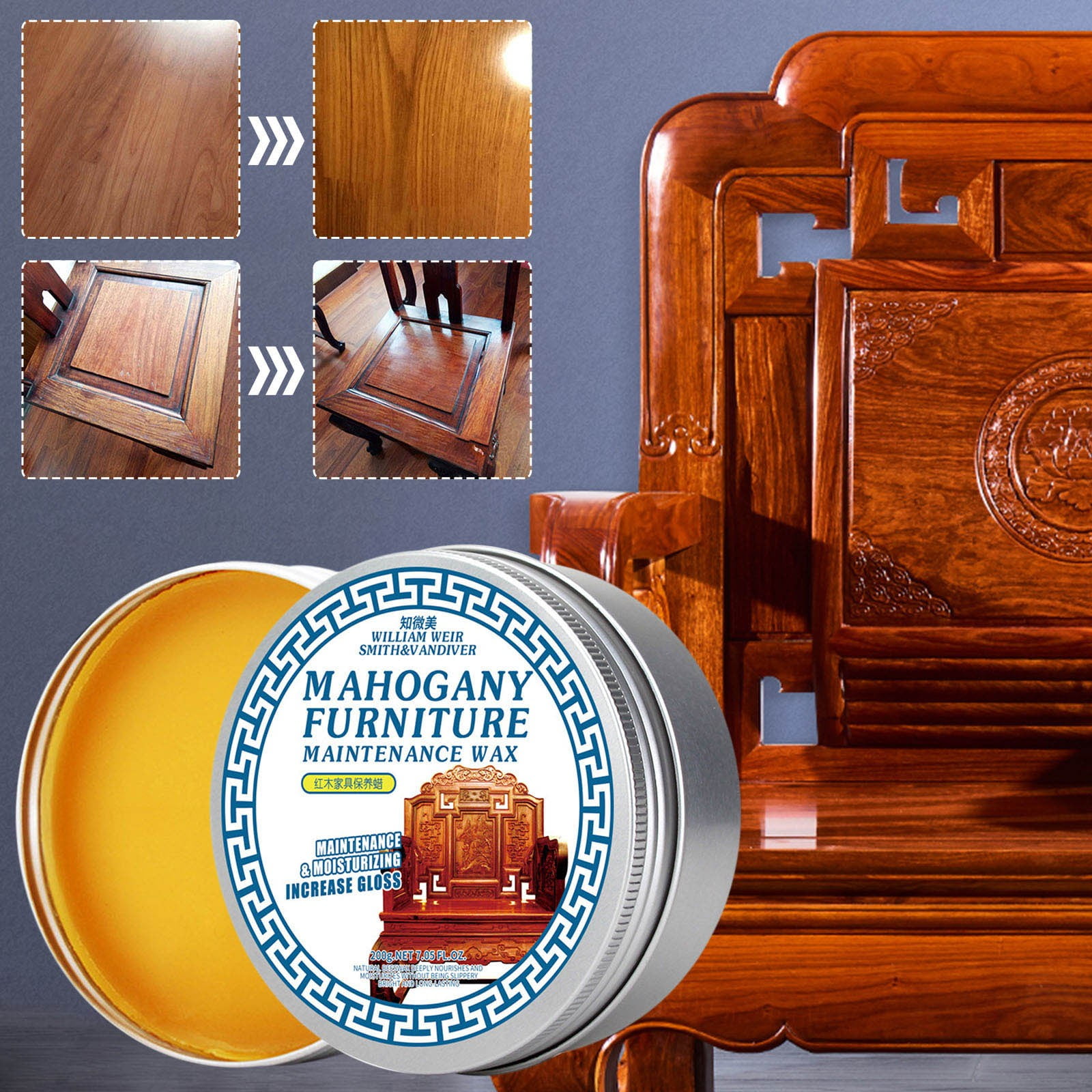 Haykey Beeswax Mahogany Wax Furniture Maintenance Oil Polishing Waxing