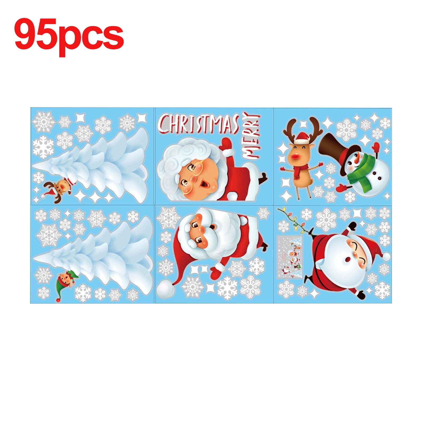 Haykey Christmas Stickers, Wall Decor Stickers, Window Glass Stickers