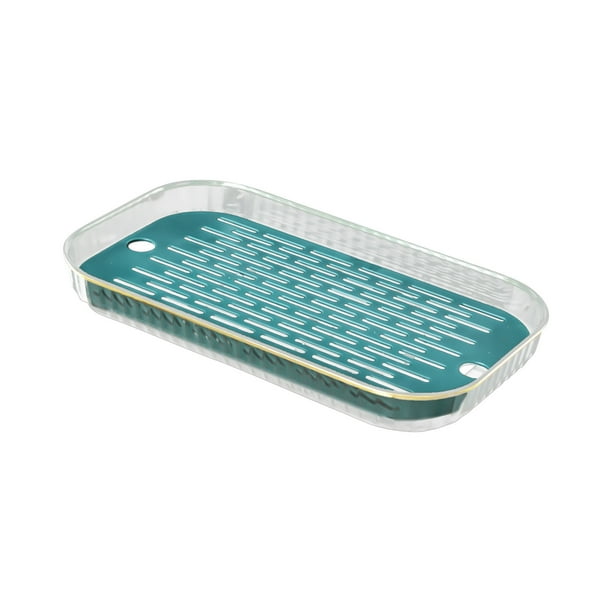 Haykey Drain Tray, Water Drainage Tea Serving Tray Kitchen Counter Drain Board for Sink Coffee