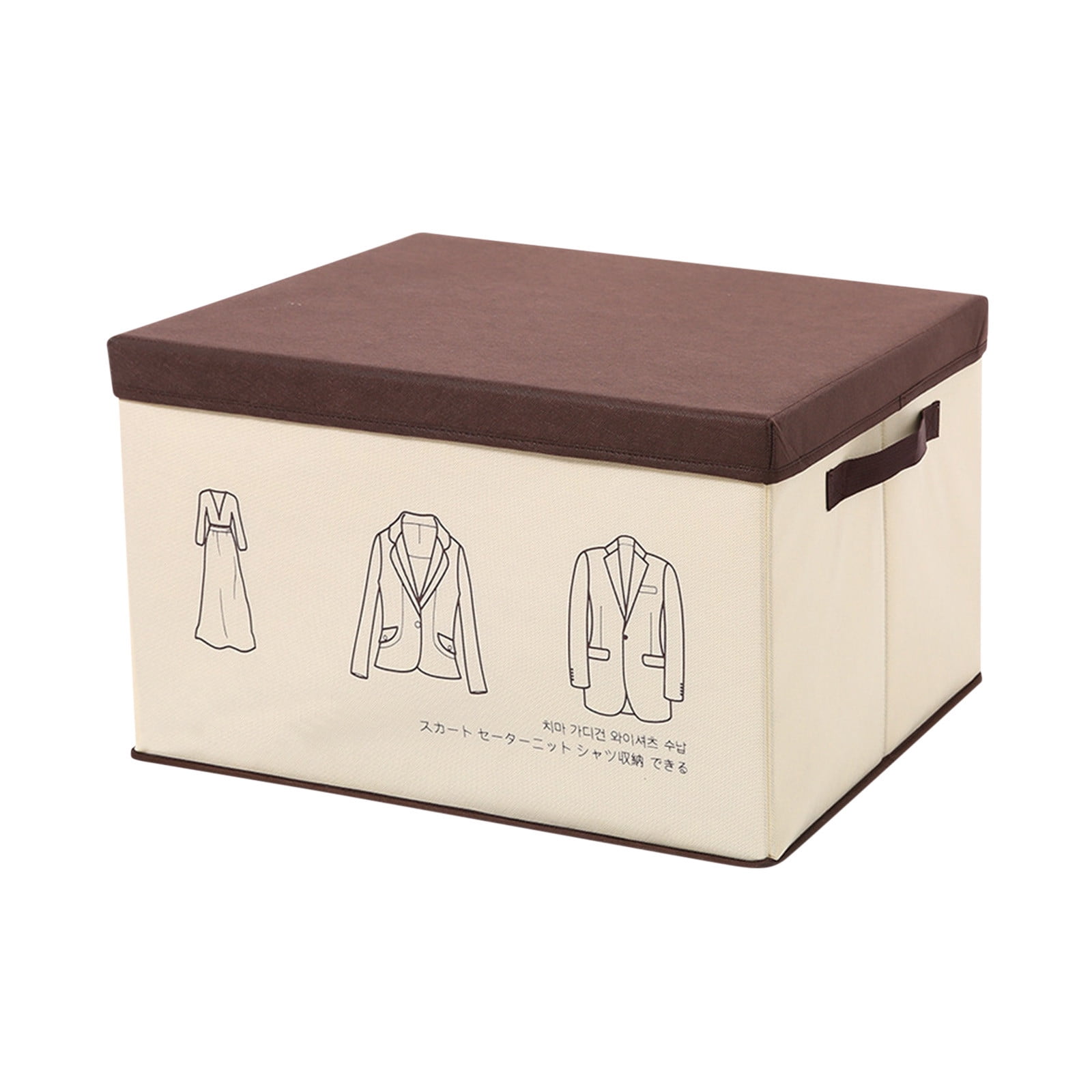 Haykey Storage Boxes with Lids, Collapsible Cube Storage Basket with