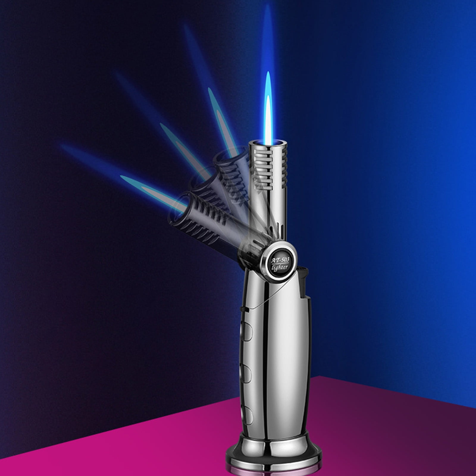 Haykey Windproof Refillable Lighter,Adjust Flame,Used For Barbecue