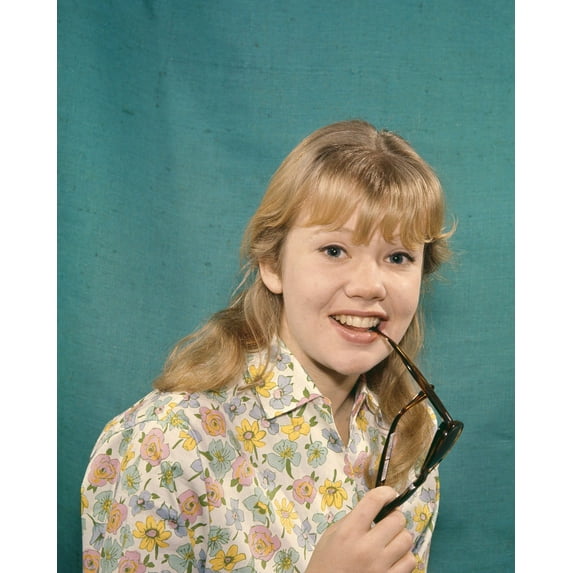 Hayley Mills Vintage Portrait Smiling In Flowered Outfit 24X36 Classic Hollywood Poster