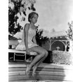 thumbnail image 1 of Hayley Mills sitting in Printed Dress Photo Print (24 x 30), 1 of 1