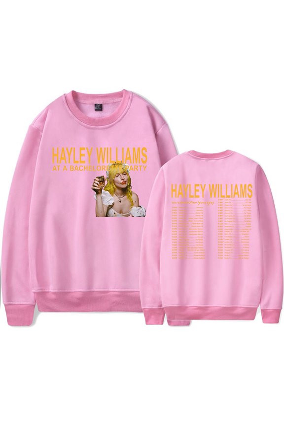 Hayley Williams 2026 Tour Merch Crewneck Sweatshirts Cosplay Women Men Fashion Long Sleeve Stylish Y2K Design New Top