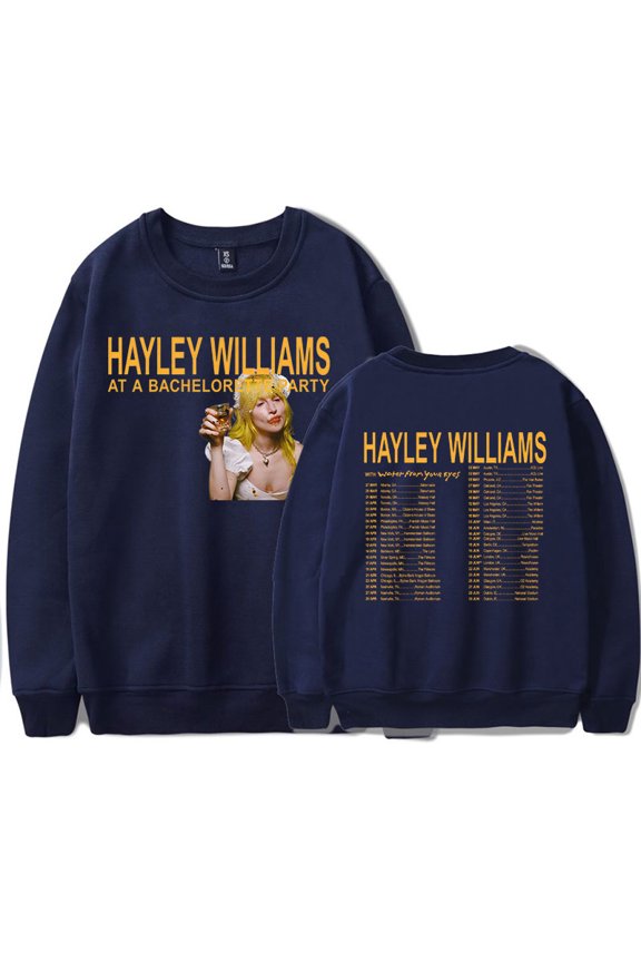 Hayley Williams 2026 Tour Merch Crewneck Sweatshirts Cosplay Women Men Fashion Long Sleeve Stylish Y2K Design New Top