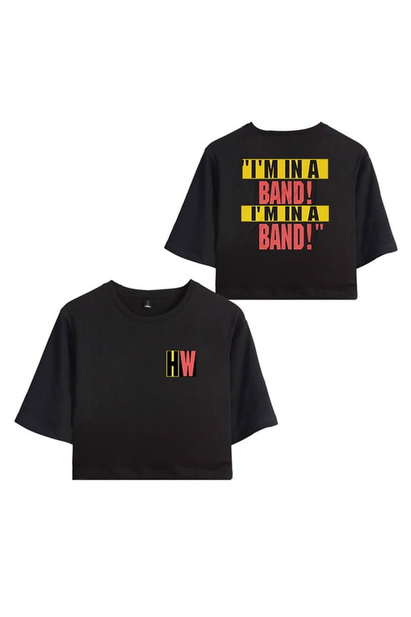 Hayley Williams I'M IN A BAND Merch T-Shirt For Women&Girls Midriff Short Sleeve Summer Fashion Vest Tee