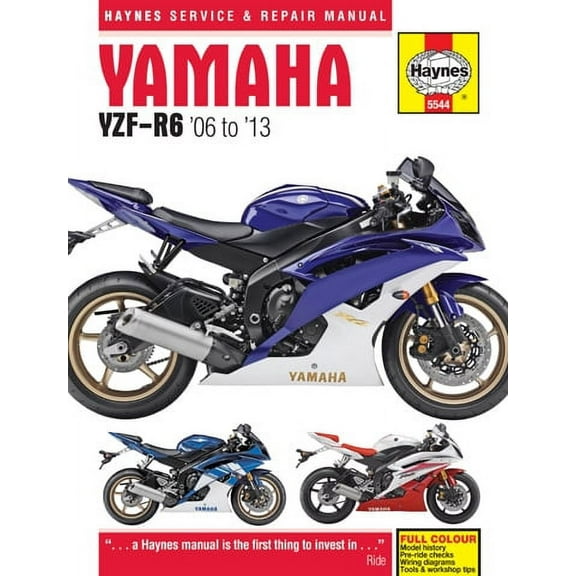 Haynes Repair/Service Manual '06-13 Yamaha YZF-R6 (M5544)