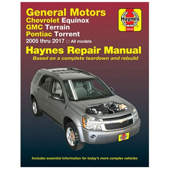 Haynes Chevrolet Equinox GMC Terrain & Pontiac Torrent Repair Manual