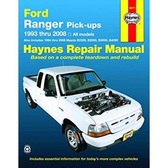 Pre-Owned Ford Ranger Pick-ups, 1993-2008 (Haynes Repair Manual) (Paperback) 1563927519 9781563927515