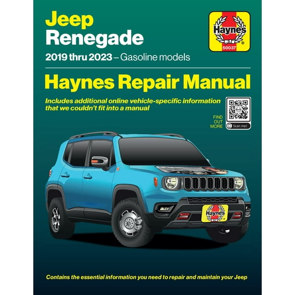 Haynes Jeep Renegade BV (2019-2023) Repair Manual - Full color photos and diagrams with free online access to more repair content