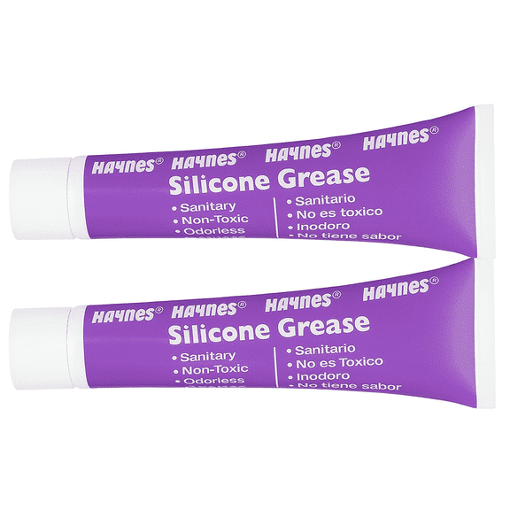 Haynes Silicone Grease 2 Pack Food Grade 1oz Lubricant for O Rings Seals