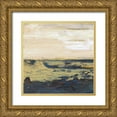 thumbnail image 1 of Haynes, Smith 12x12 Gold Ornate Wood Framed with Double Matting Museum Art Print Titled - Lake Horizons 4, 1 of 4