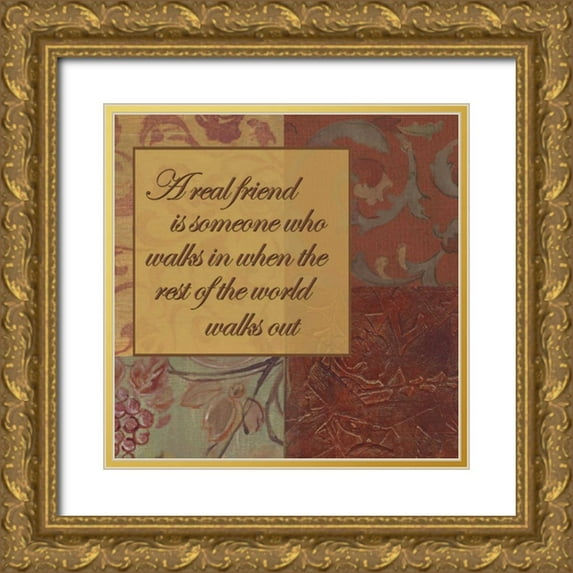 Haynes, Smith 12x12 Gold Ornate Wood Framed with Double Matting Museum Art Print Titled - .