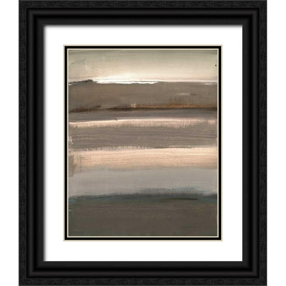 Haynes, Smith 12x14 Black Ornate Wood Framed with Double Matting Museum Art Print Titled - Scorching Desert