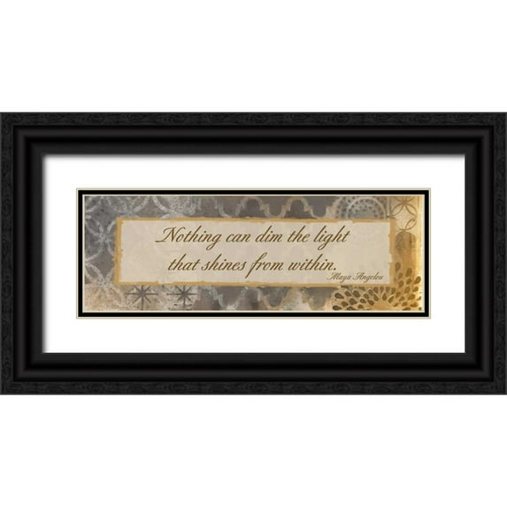 Haynes, Smith 14x7 Black Ornate Wood Framed with Double Matting Museum Art Print Titled - Light Within