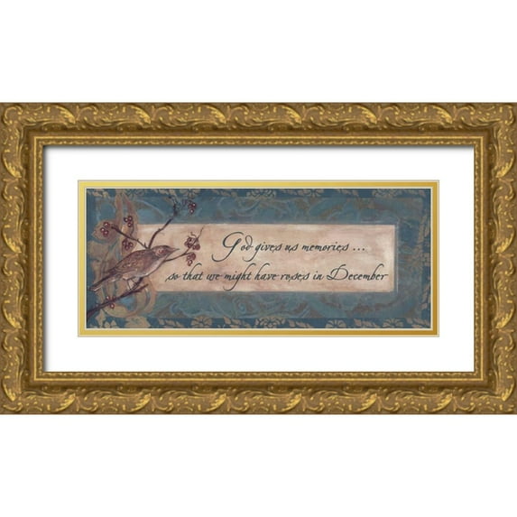 Haynes, Smith 14x8 Gold Ornate Wood Framed with Double Matting Museum Art Print Titled - .